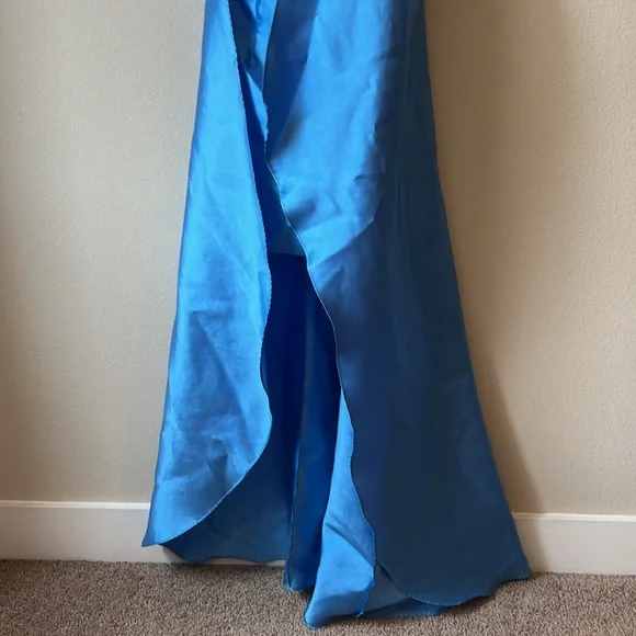 Hutch One Shoulder Blue Dress - Picture 4 of 11